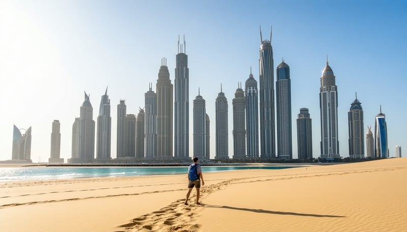 Dubai skyline and desert adventure Dubai skyline and desert adventure